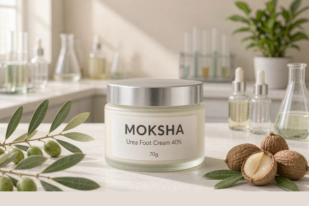 Urea Foot Cream OEM 40% repair balm in a 70g glass jar MOKSHA factory